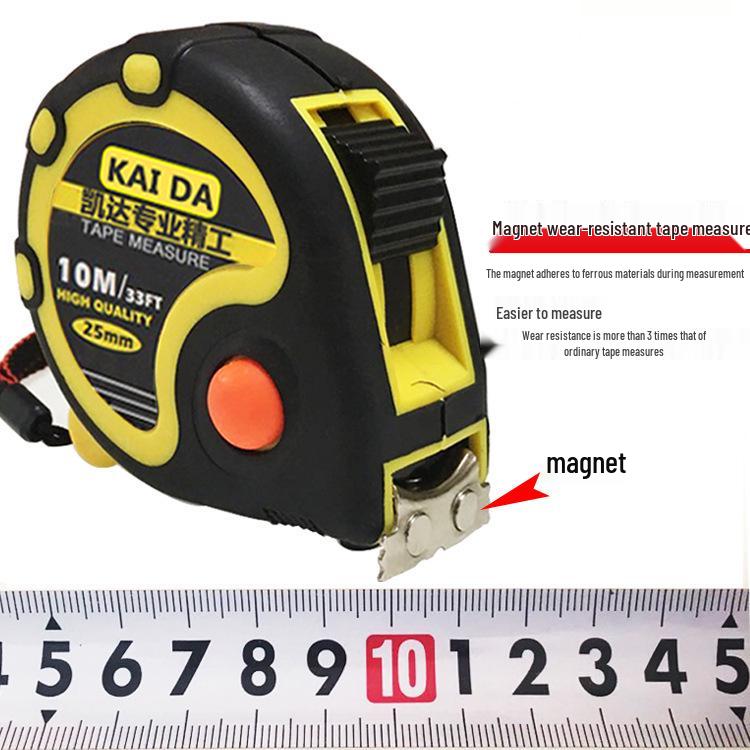 Manufacturer Custom Logo Steel Tape Measure, Magnetic, Frosted, Rubberized, Metric/Inch, 3m/5m/10m