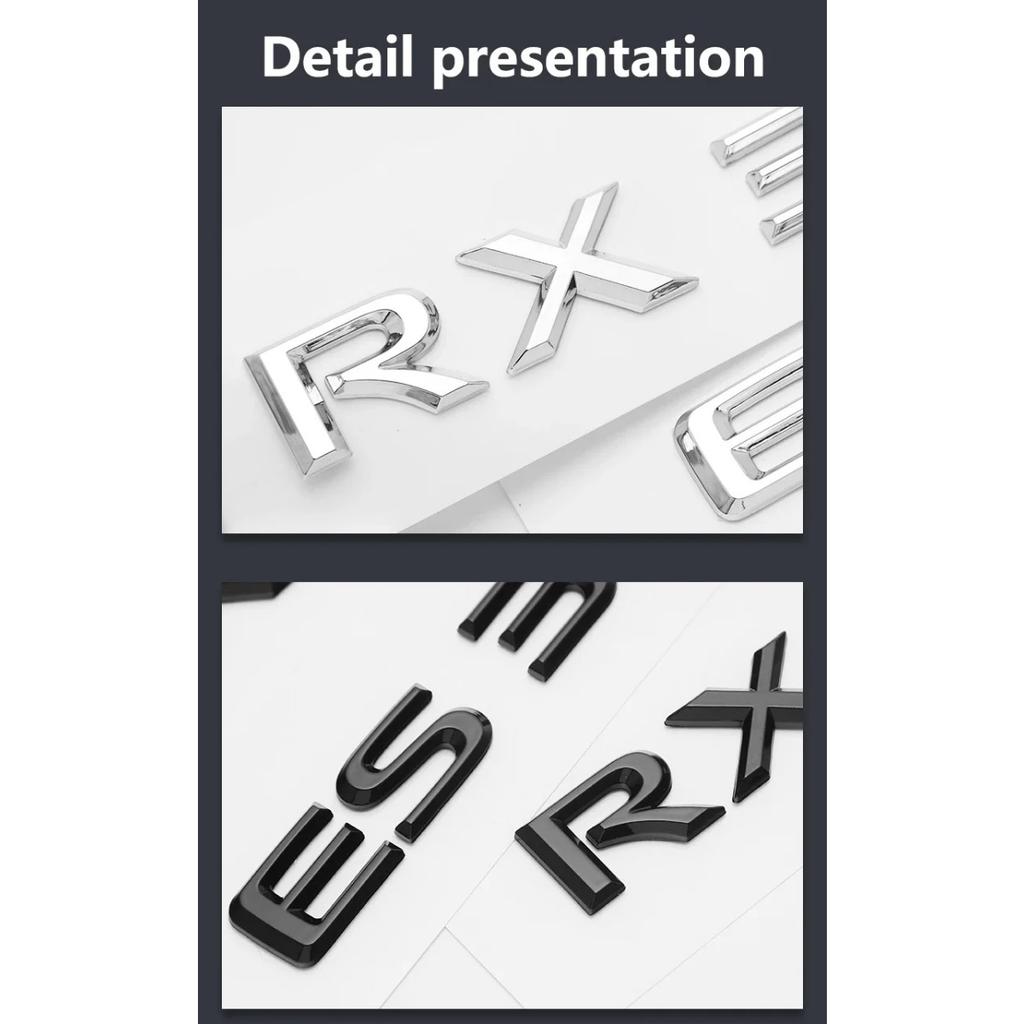 1Pc 3D ABS Car Side Fender Rear Trunk Number Letters Emblem Badge Sticker Decal