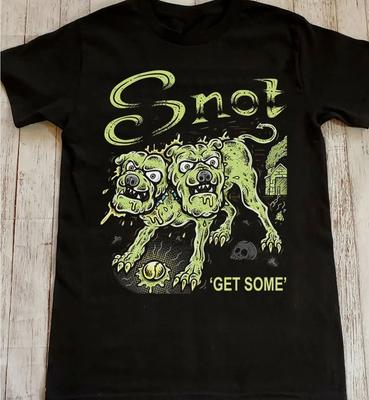 Band Snot Shirt Schwarz Kurzarm Baumwolle Größe S5XL