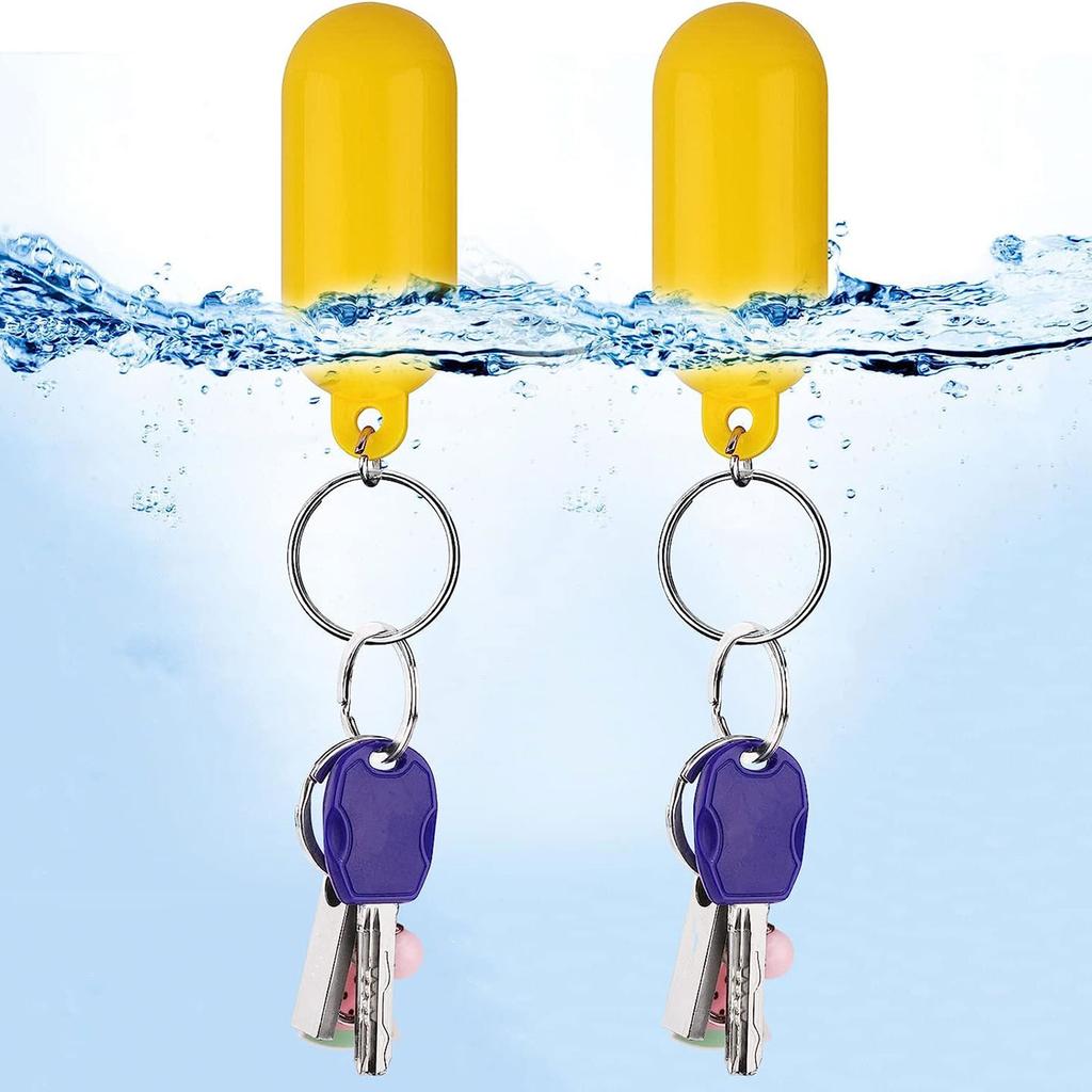 2 Stück Schaumstoff Schlüsselanhänger Halter Schwimmend Zurück Hängend Kajak Schlüsselanhänger Marine Schwimmfähig Segelns Schwimmender Anhänger Angel Schlüsselanhänger