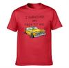 Unisexs Cotton TShirt I Survived My Trip To NYC Funny NYC Yellow Taxi Graphic Tee Casual Short Sleeve Shirt