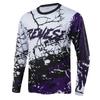 Herren Schnelltrocknendes Langarm-Radtrikot Atmungsaktiv Dehnbar Mountainbike-Shirt Outdoor-Sport