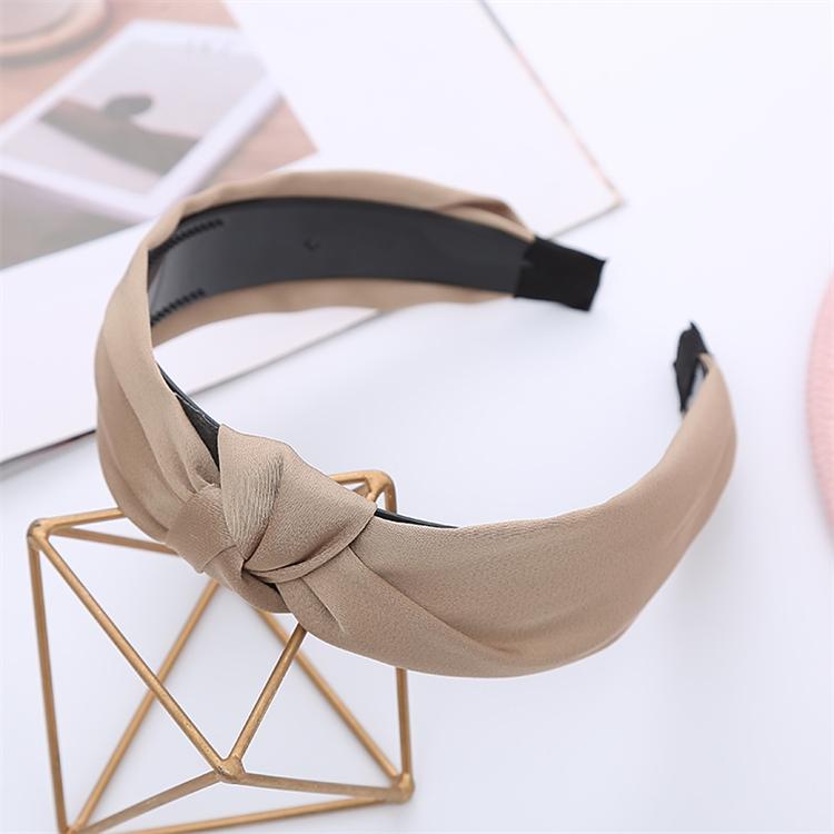 Girls and Ladies Fabric Knotted Hair Band Solid Color Sweet Headband Wholesale Simple Head Hoop Minimalist Modern 10 Colors