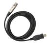 Low Noise USB to XLR Microphone Cable Plug and Play Studio Audio Mic Connector  PC / Laptop Audio