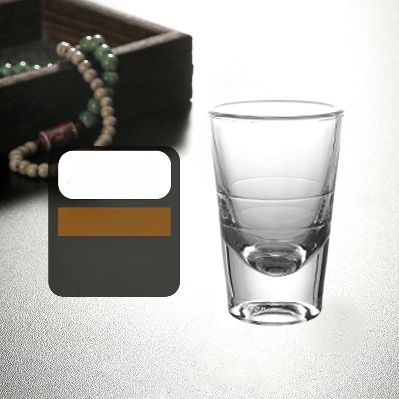 2pcs Shot Glass Set Baijiu Cup High Appearance for Restaurant Hotel High Foot Small Wine Cup Mini Cups Household Glass Wine Cup