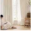Tende oscuranti in ciniglia 2026: Jacquard Rose Crema Francese con Pizzo - Lussuoso Arredo Camera da Letto