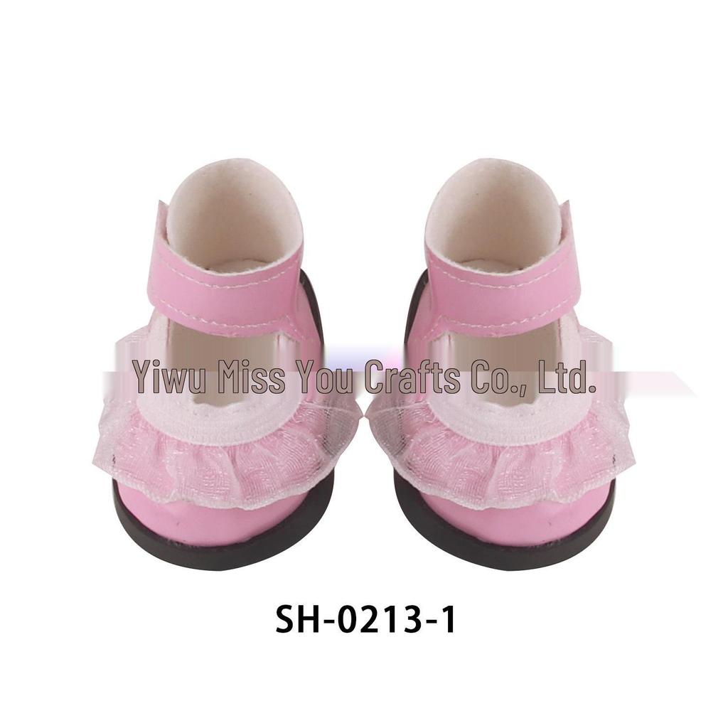 14-inch African Doll Lace Leather Shoes (35cm) - Small Simulation Doll Accessories