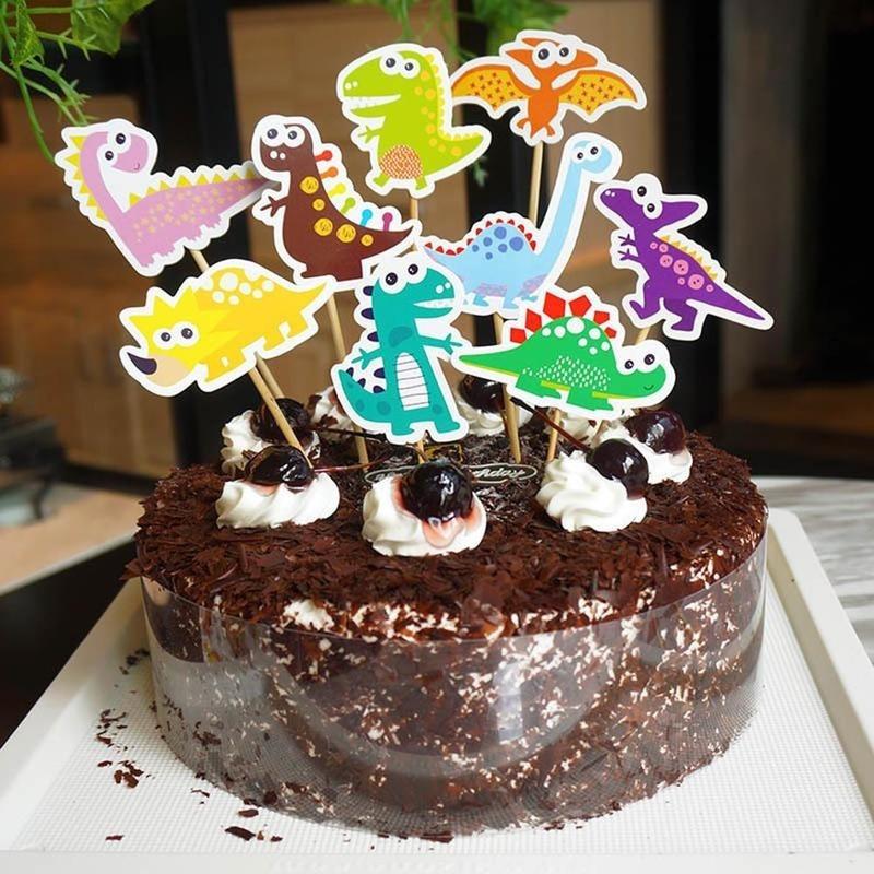 Tegneserie Barn Bursdagskake Girlander Vimpel Flagg Topper Omslag Sett for Gutt og Jente Bursdagsfest