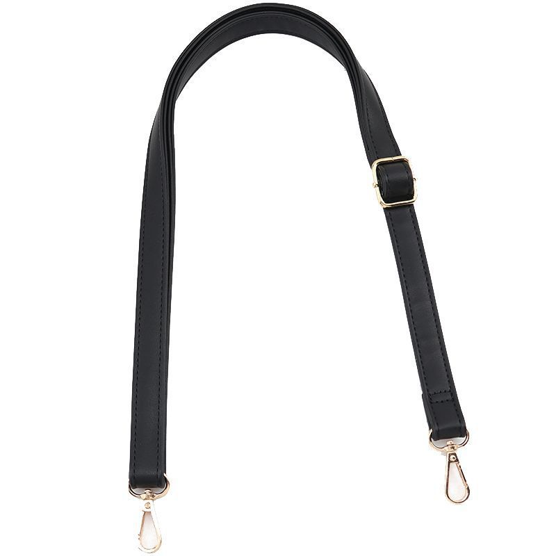 Substitute Shoulder Leather Crossbody Handbag Black Versatile Shoulder Strap