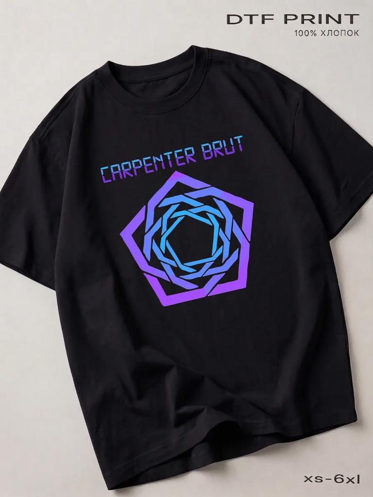 Zwart T-shirt Carpenter Brut, Metal Back in