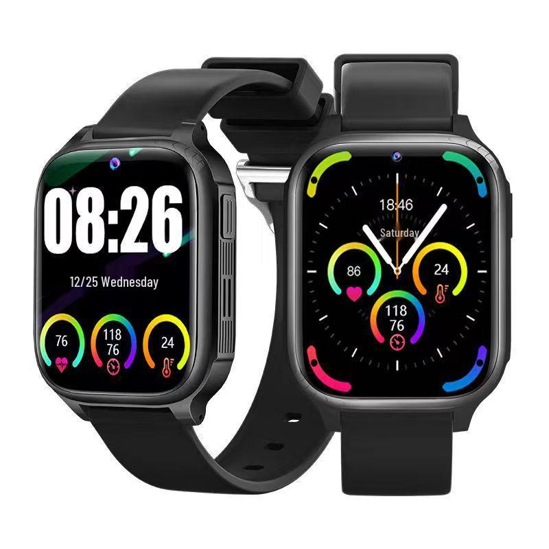 Elderly & Kids 4G SOS Smartwatch with Call, Blood Pressure Monitor, and SIM Card Slot