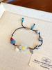Retro Natural Stone Beaded Bracelet - Chinese Style, Adjustable, Niche Design for Women