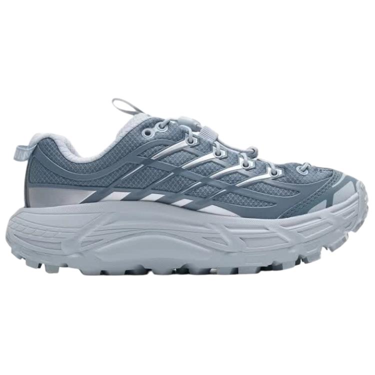HOKA ONE ONE Mafate Three 2 Trail Running Shoes Unisex Gray Blue 1141572-WSHD
