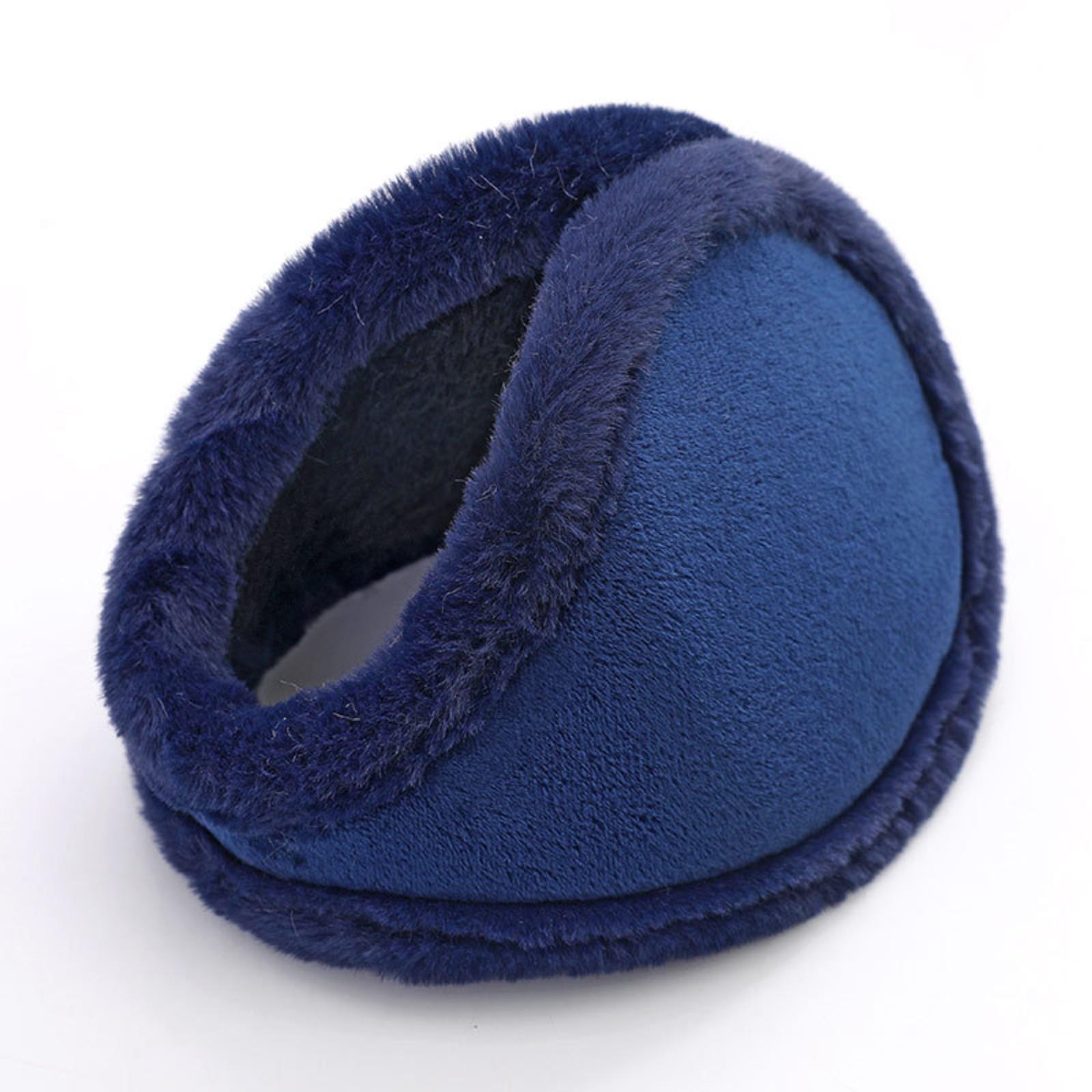 

Мужские зимние теплые после ношения наушники Женские вышитые плюшевые холодные уши теплые зимние мужские модели защиты ушей ушные вкладыши One Size тёмно-синий