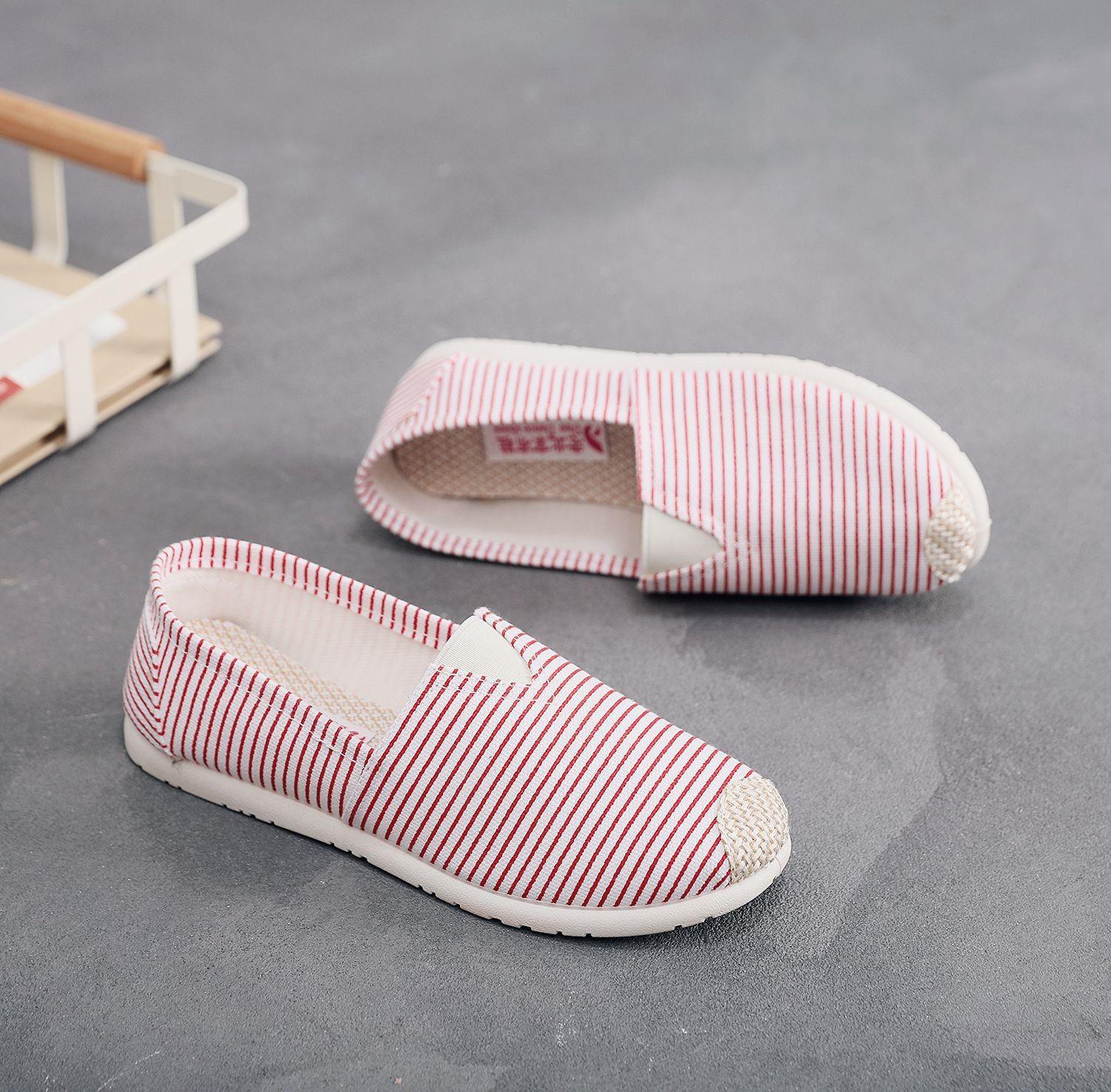 

Cloth Shoes Casual Fashion Canvas Shoes One-pedal Women s Shoes Non-slip Sole Versatile Women 35