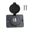 Professional Dual QC3.0 Fast Charger Panel Mount Socket 12-24V - Quick Charge 3.0 for Cars, Trucks & Marine with LED Indicator