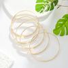 Gioielli Hawaiani Rame Placcato Oro 14k Spessore 3MM 5 Pezzi Per Set, Bracciale Hawaiano per Donne Festa