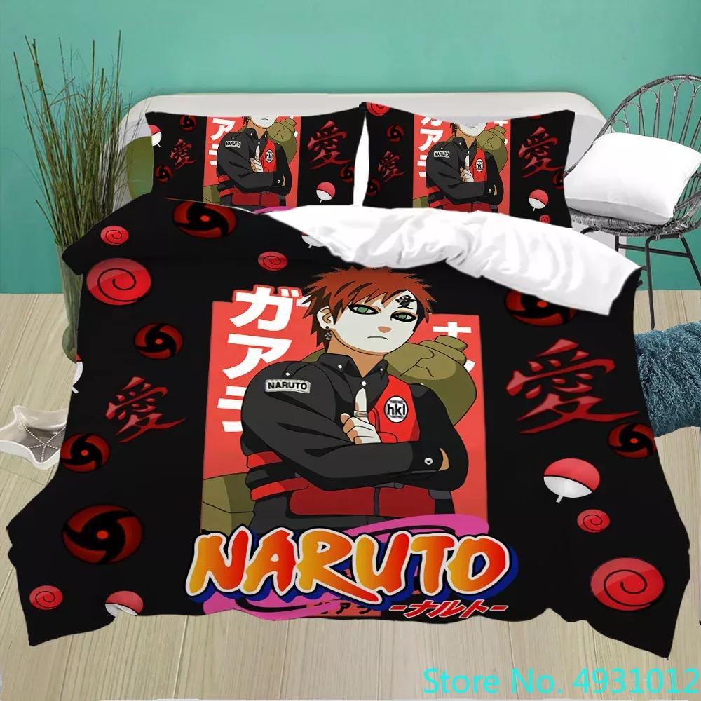 Uzumaki N-Naruto Bedding Set Cartoon Anime Quilt Cover Children Bedroom Bedclothes Boy Duvet Cover Polyester Bedspread Gift