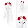 Stylish Headbands Beautiful Halloween Headdress Ornament Stylish Rose Headpiece for Party Dress Up