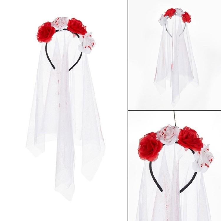 Stylish Headbands Beautiful Halloween Headdress Ornament Stylish Rose Headpiece for Party Dress Up