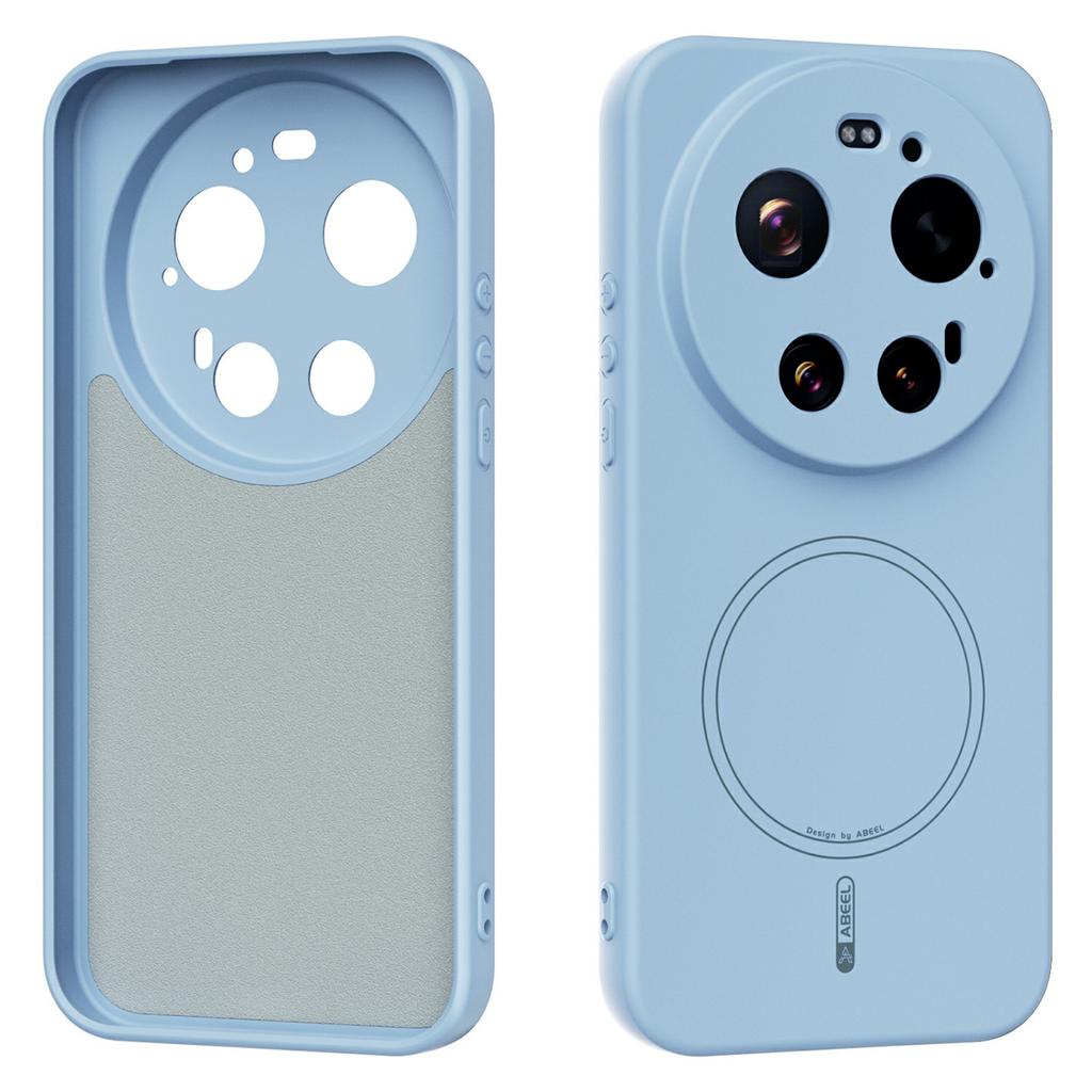 ABEEL For Xiaomi 17 Ultra 5G Magnetic Case Skin Touch Liquid Silicone Phone Back Cover