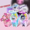 Children's Cartoon Music Watch with Seven-Color Luminous Spinning Gyro Toy