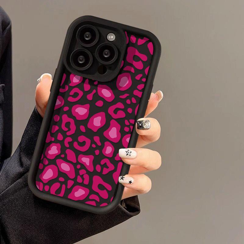Rose red leopard print for iPhone17 ProMax mobile phone case 14 Apple 13 matte 12/15 Premium 11 factory
