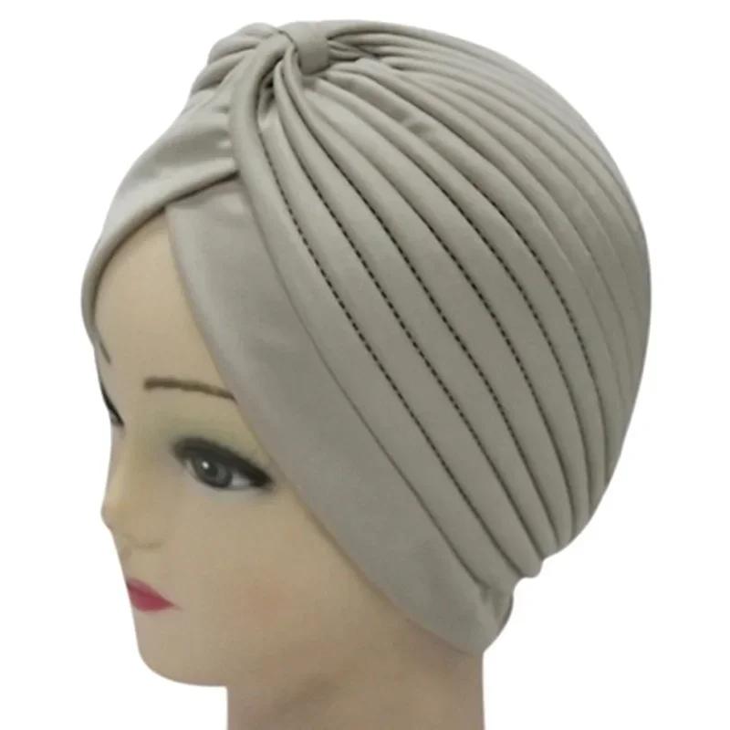 Africká křížová turbanová čepice s potiskem Indická čepice Dámský muslimský šátek na hlavu Čepice Pokrývka hlavy Turban Klobouk Ztráta vlasů Chemo čepice Dámský klobouk
