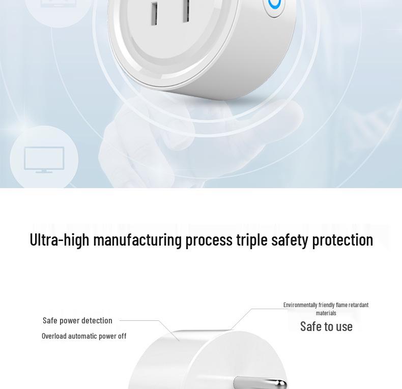 Graffiti Siri-Enabled Smart WiFi Plug with Timer and Remote Control (US Standard, HomeKit Compatible).