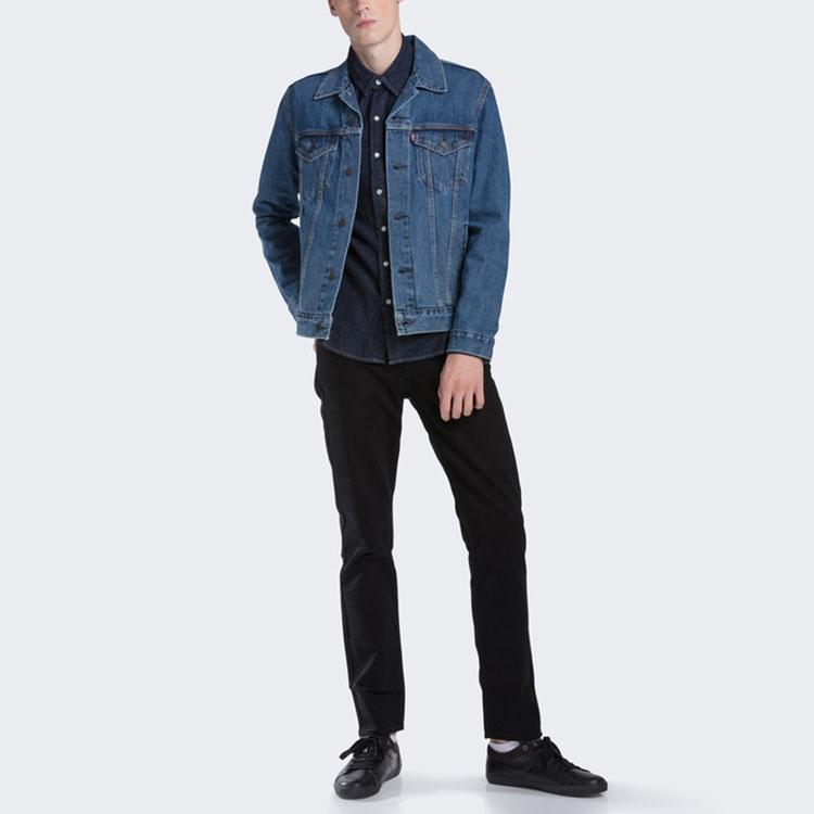 Levis Cotton Denim Jacket Unisex Outerwear Blue 72334-0130