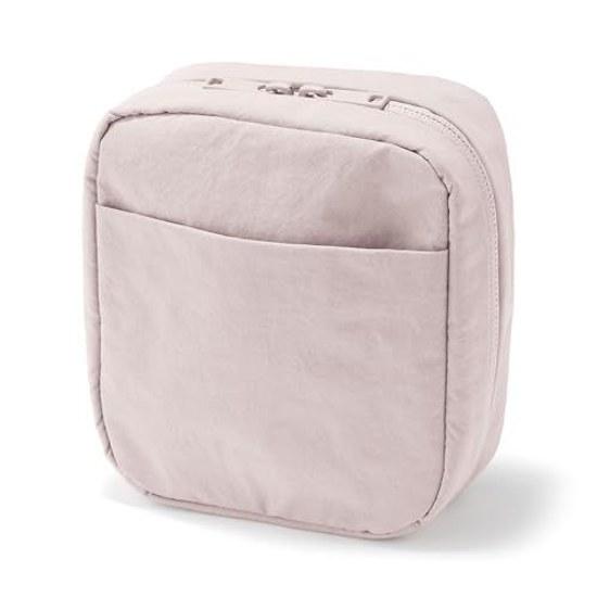 Astuccio quadrato Muji in nylon anti-piega con apertura ampia