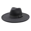 Wool Felt Hat With Large Brim And Bow For Retro Festival Wear