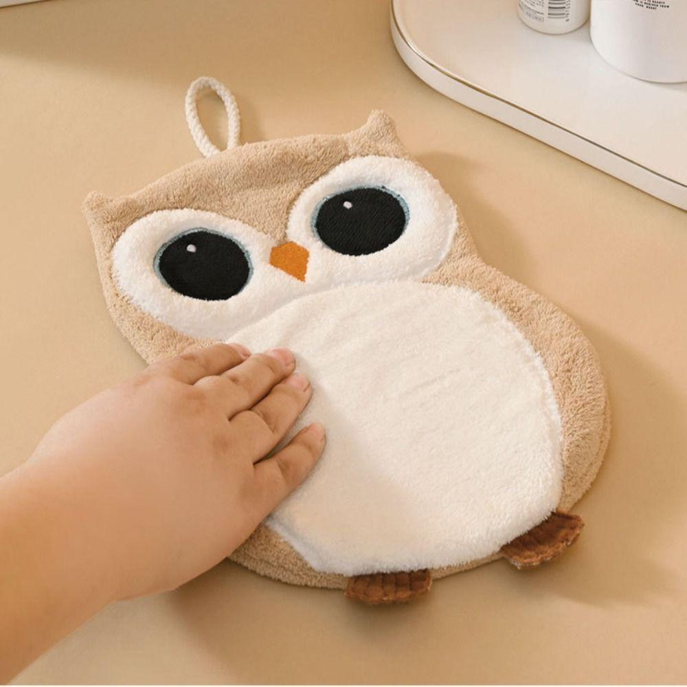 Cartoon Animal Coral Velvet Towel Quick Drying Hand Towel High Quality Cleaning Cloth Rag