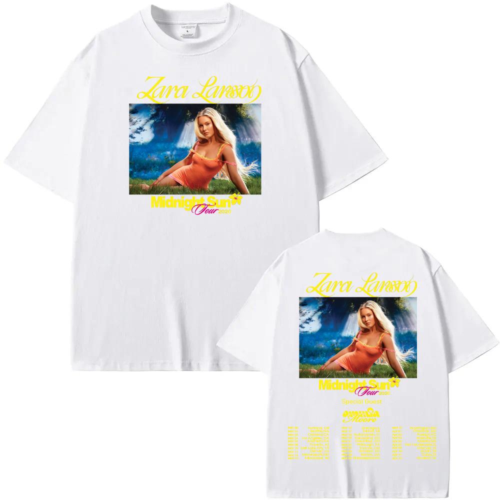 Zara Larsson-Midnight Sun 2026 T-shirt Summer newO-neck High QualityTshirts 2025new vintage 100%cotton Comfortable Camisetas