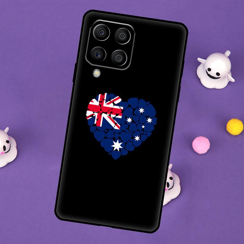 Australische Flagge Hülle für Samsung Galaxy M20 M30s M33 M13 M23 M53 M15 M55 M31 M51 M14 M34 M54 M32 M52 Case