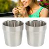 2Pcs Stainless Steel Cup 2 Wall 180ML Heat Insulation for Outdoor Camping Hiking