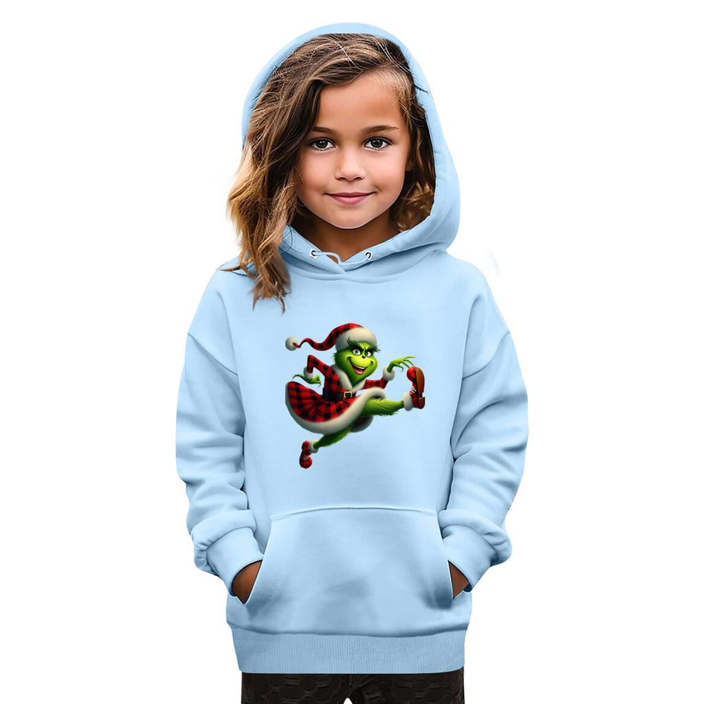 Sweatshirts For Teen Girls Hoodies Long Sleeve Drawstring Pullover Cute Oversized Hoodie Christmas Day