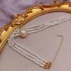 SHANGZHIHUA The Elegant Light Luxury Three-layer Pearl Collar, 2021 New Trend Jewelry Fashion Woman's Necklace Party Gift