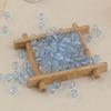 Perforated Transparent Round Acrylic Beads: Solid Color Crystal Resin Beads for DIY Beading Projects