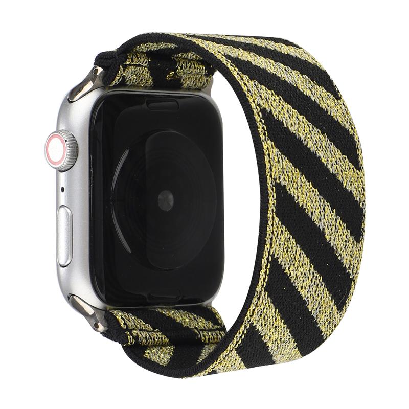 Elastic Fabric Bracelet for Apple Watch Band SE 7 6 5 4 41mm 45mm 40mm 44mm Strap for Iwatch Series 6 5 3 2 38mm 42mm Watchbands