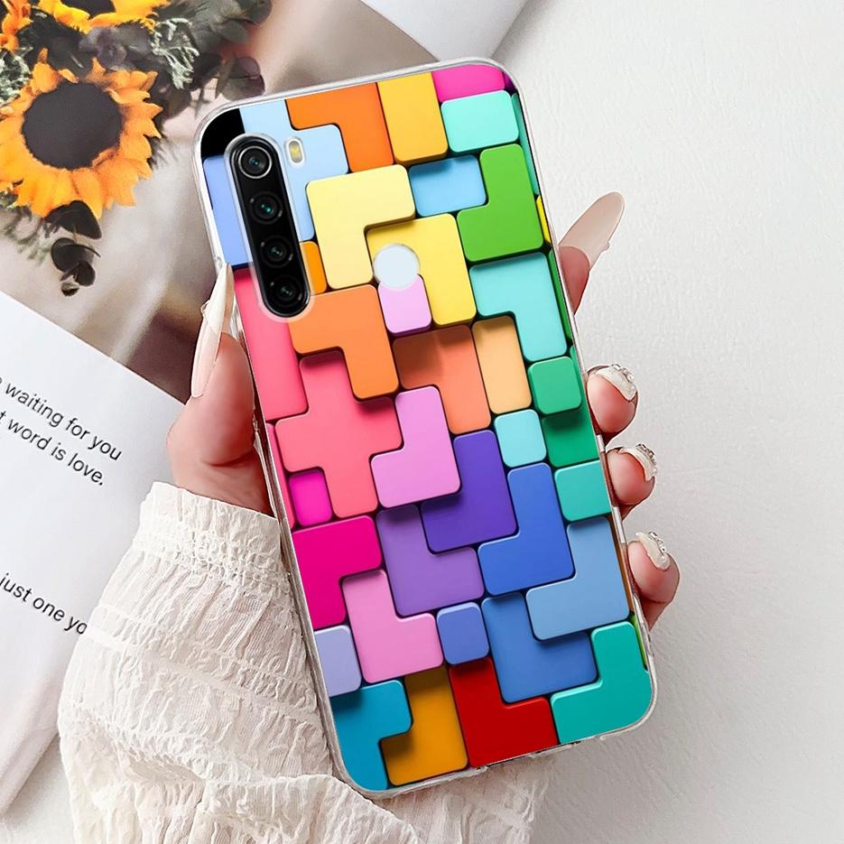 For Xiaomi Redmi Note 8 2021 Case Note 8T New Fashion Painted Cover Soft Silicone Phone Case For Redmi Note 8 Pro Note8 T Fundas