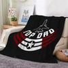 Top Gun Style Fighter Jet Pilot Poster Pattern Theme Flannel Blanket Skinfriendly Warm Throw Blanket For Living Room Office Nap Home Party Decor