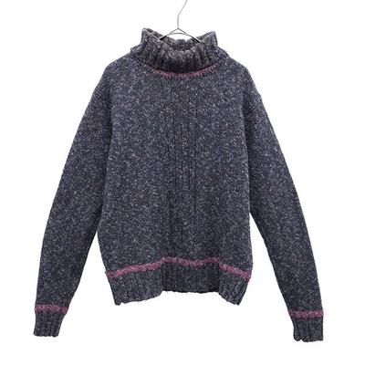 Made In Japan Long Sleeve Knit M Purple Sweater Women Used