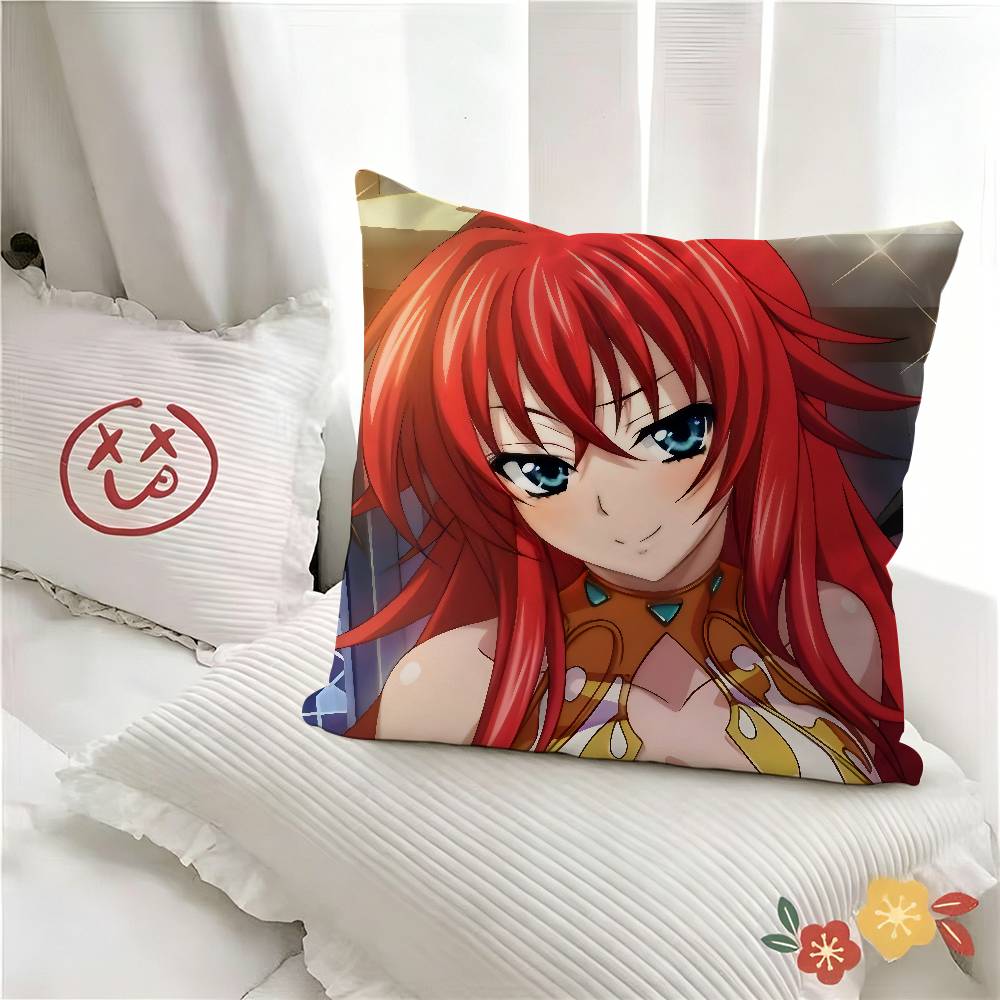 1pc Anime H-High School DxD Pillow Case Fashion Square Pillowcase Bedroom Sofa Room Ins Decoration Leisure
