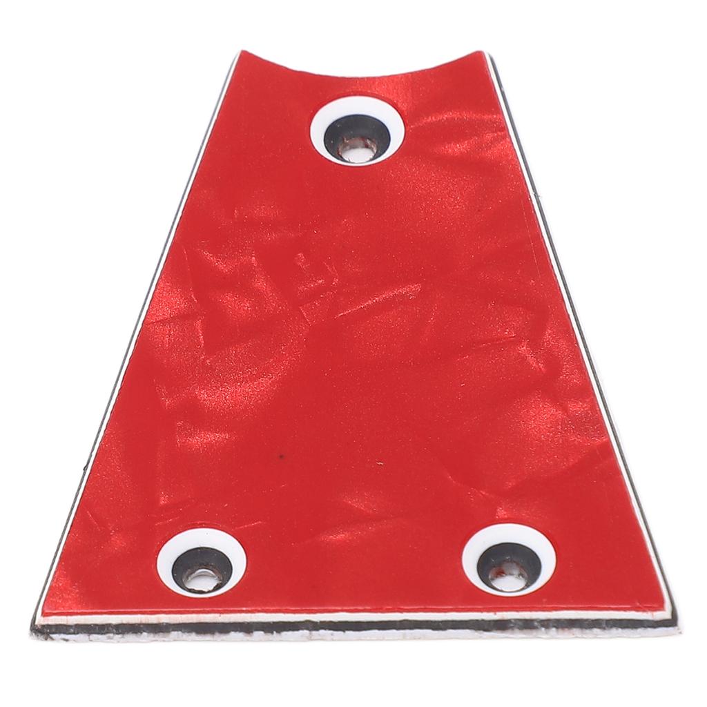 Guitar Truss Rod Cover 3 Hole Triangular Metal Truss Rod Plate Replacement for Electric Guitar Bass Protection GR41A