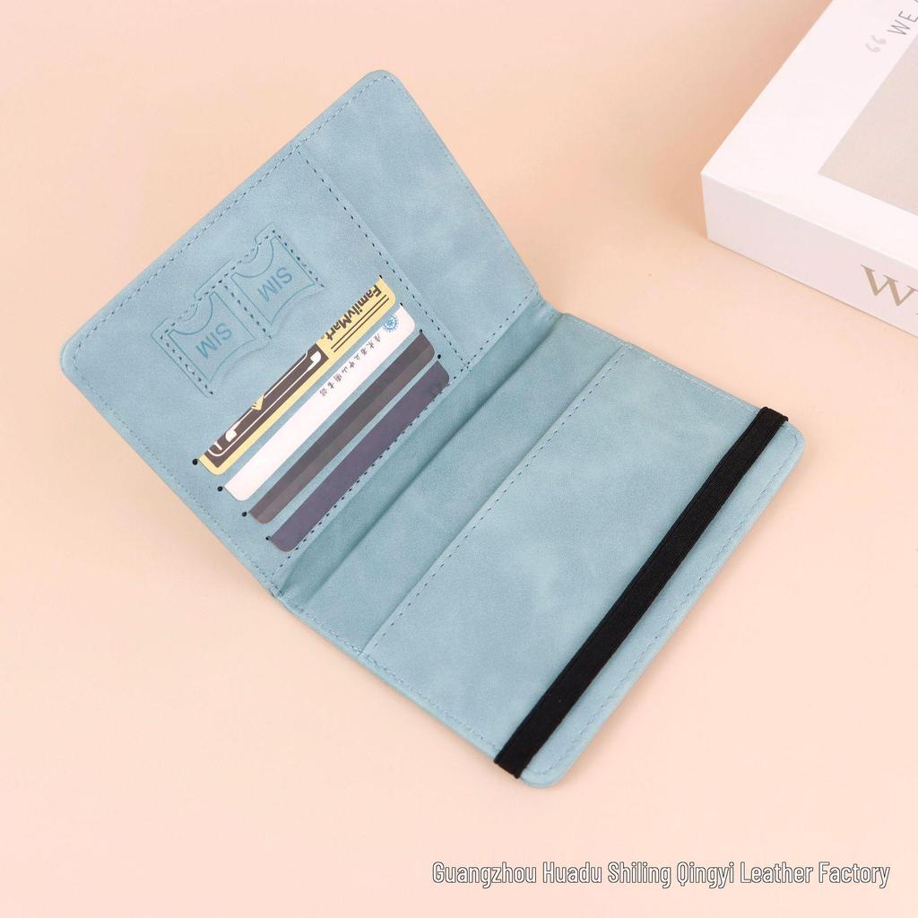 RFID Leather Passport Holder & SIM Card Organizer