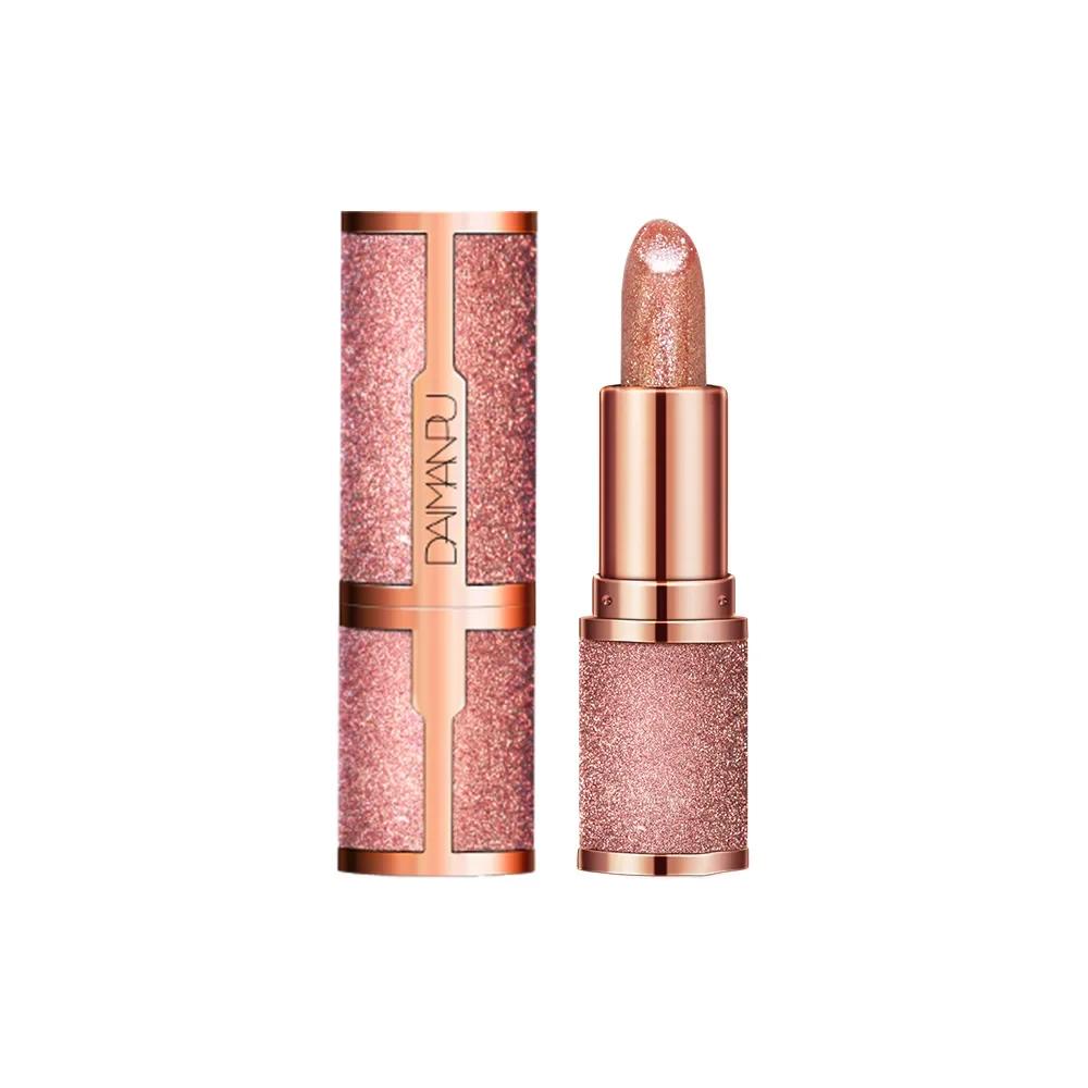 3 Kleuren Glitter Lippenstift Temperatuur Veranderende Duurzame Lip Tint Waterdicht Rood Roze Sexy Cosmetica Make-up