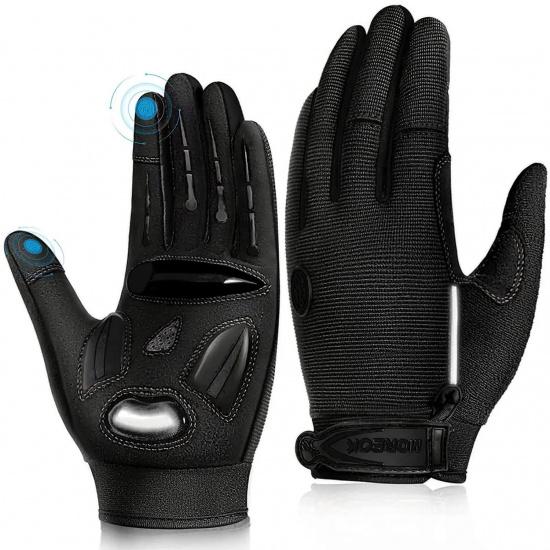 

MOREOK Cycling Gloves Gel Shockproof MTB Road Bike Gloves Breathable Durable Bicycle Gloves Non-slip Biking Glove for Men Women S