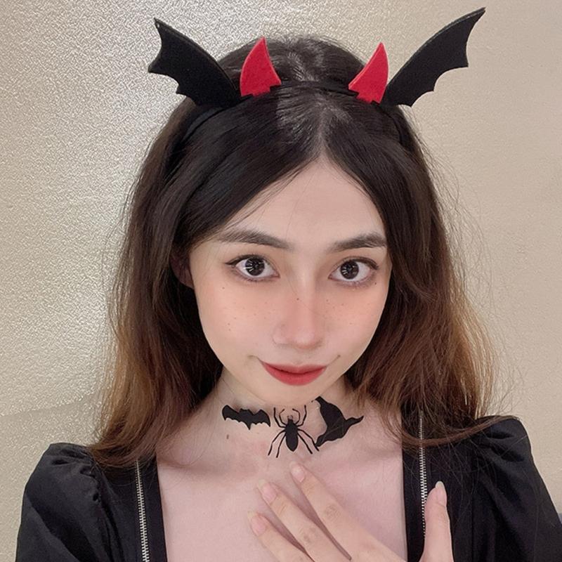 Black Necklaces Chain Spiders Short Neck Gothic Costume Jewelry for Women & Girl