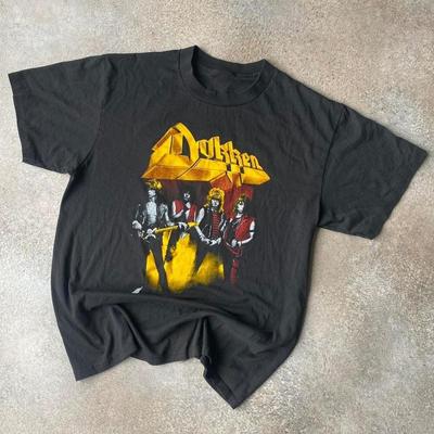 Vintage Dokken Band Kurz Alle Größen S bis 5XL SE344 KOSTENLOSER VERSAND Unisex T-Shirt